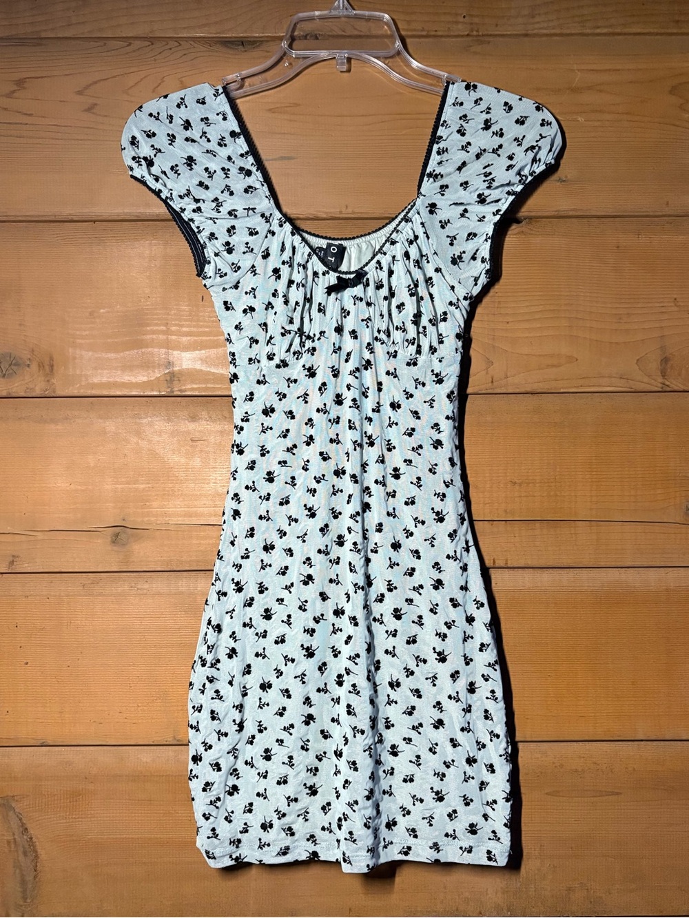 Motel Rocks Mint Green Floral Mini Dress- Size XS- Graduation Dress - Picture 4 of 13